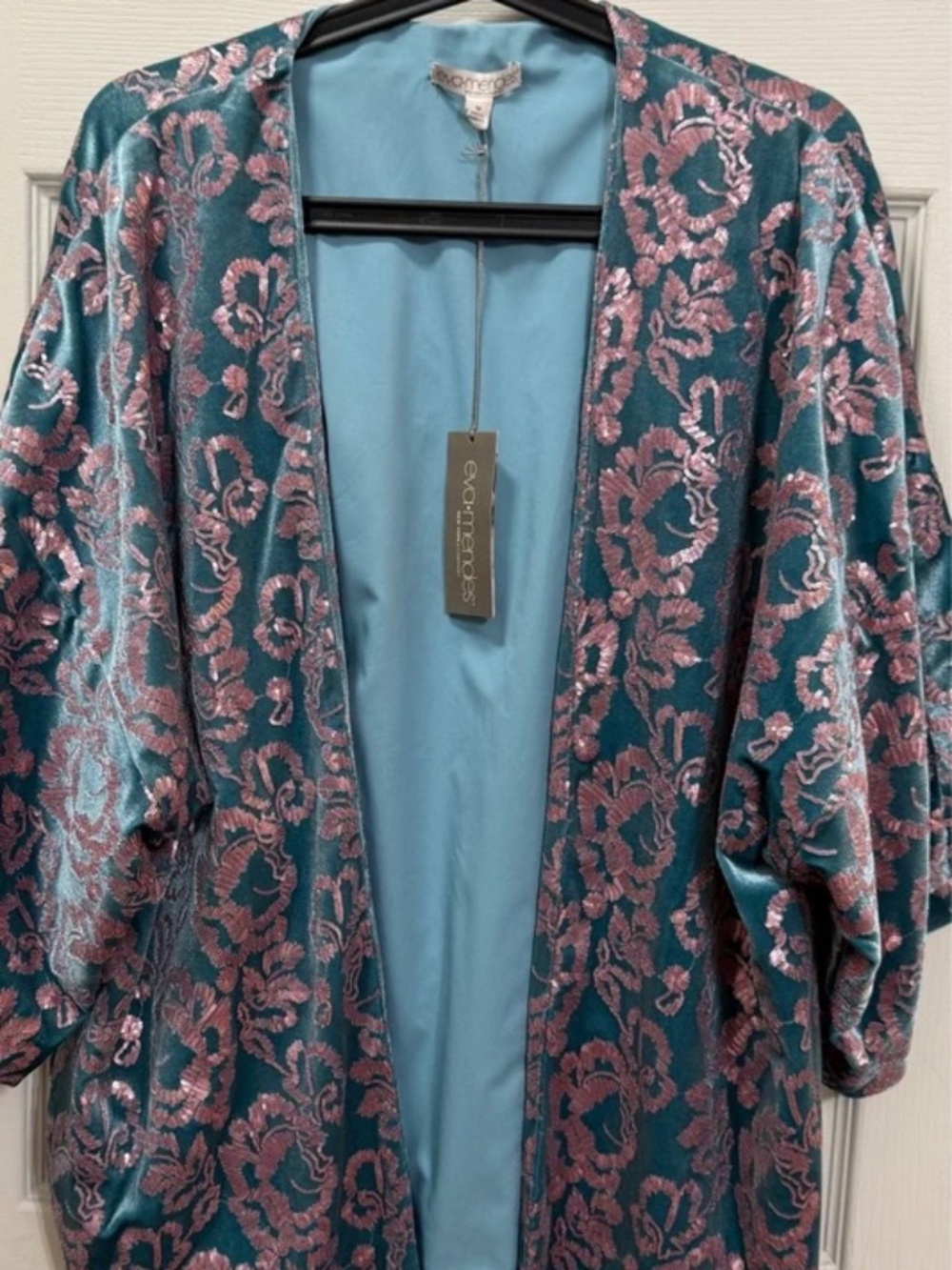 NY & Co with Eva Mendes - Women’s Sequenced Kimono/Cardigan- size Medium